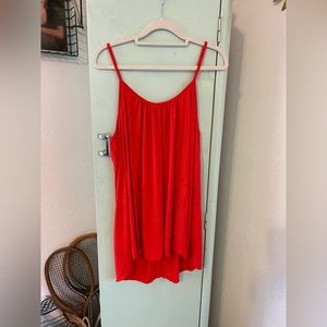7th Element Red Spaghetti Strap Tank Top, size 1X
